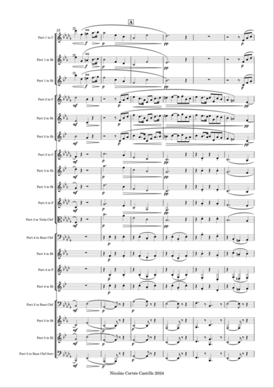 Wagner - Elsa Procession to the Cathedral (from Lohengrin) - Flexible Ensemble Concert Band scores gallery preview page 5