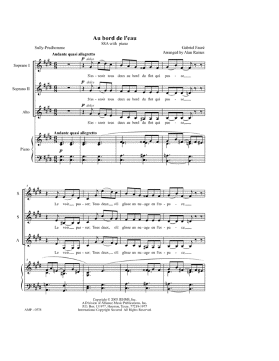 Au bord de l'eau SSA scores gallery preview page 2