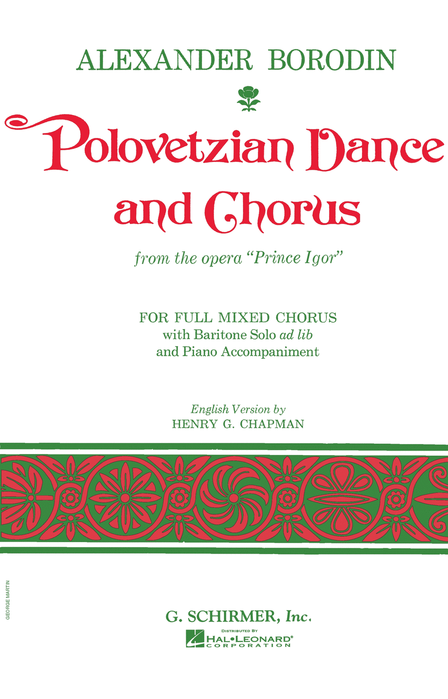 Polovetzian Dances and Chorus (from Prince Igor) 4-Part scores gallery preview page 1