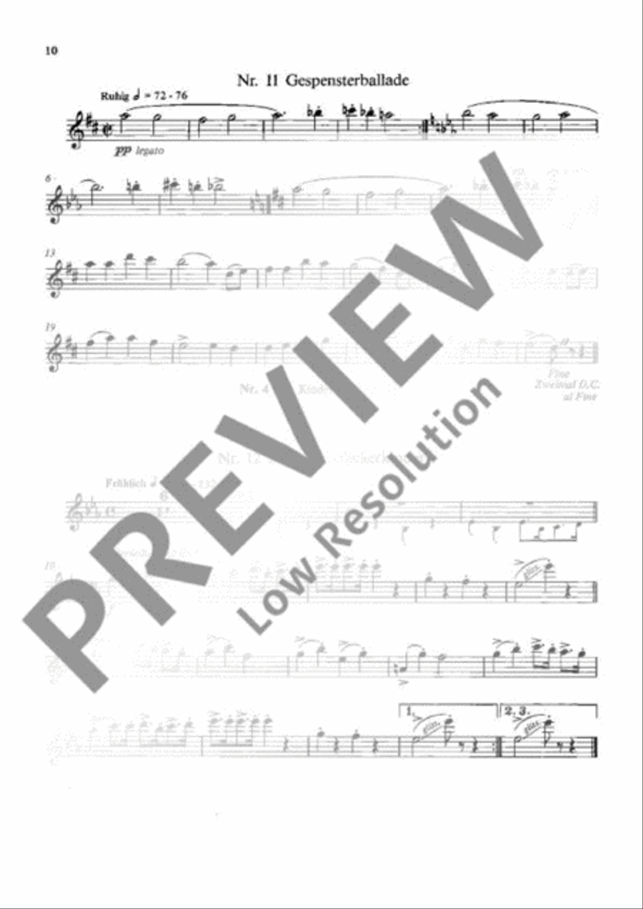Frieden auf dieser Welt Flute scores gallery preview page 11