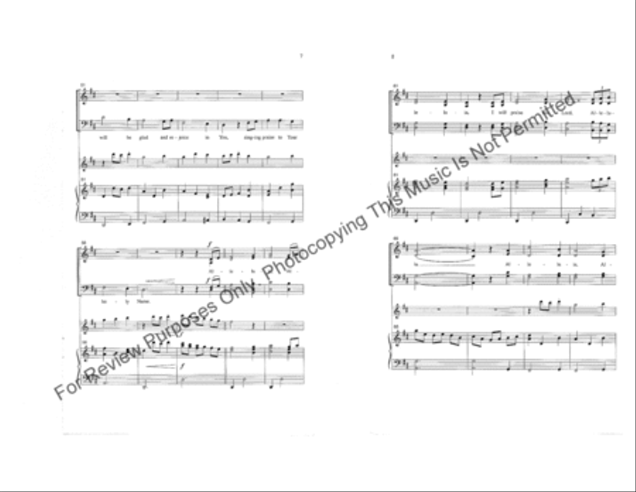 Celtic Alleluia 4-Part scores gallery preview page 4