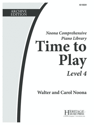 Book cover for Time to Play - Level 4