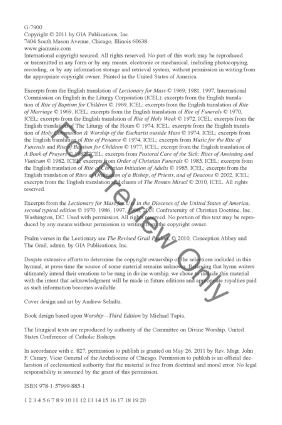 Worship, Fourth Edition - Pew without Readings Choir scores gallery preview page 3