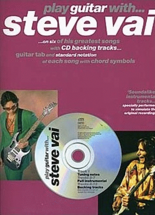 Book cover for Play Guitar With Steve Vai Book/CD