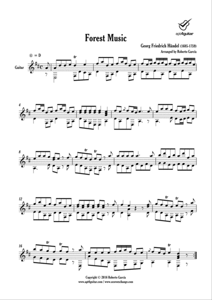Forest Music Forest Music Classical Guitar scores gallery preview page 2