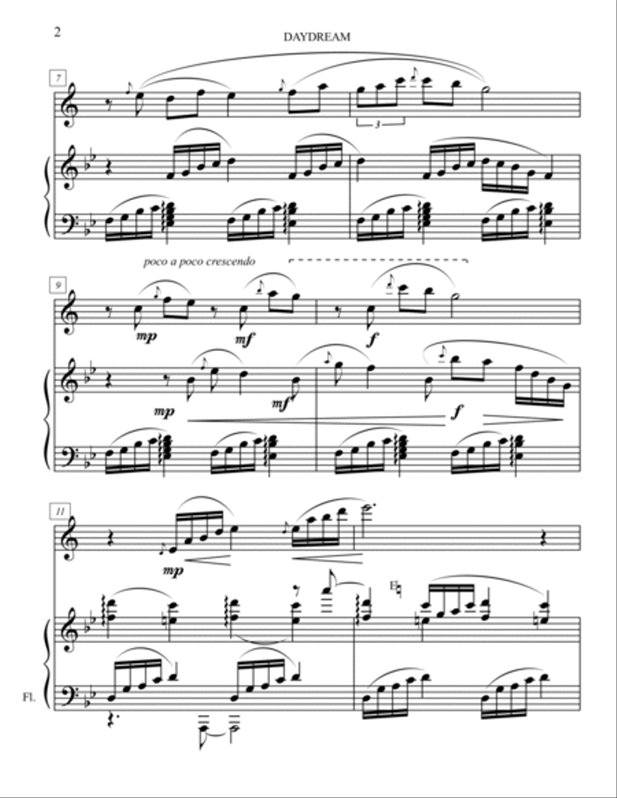 Daydream - from 'Scenes from Childhood' for Bb Clarinet & Harp B-Flat Clarinet scores gallery preview page 2