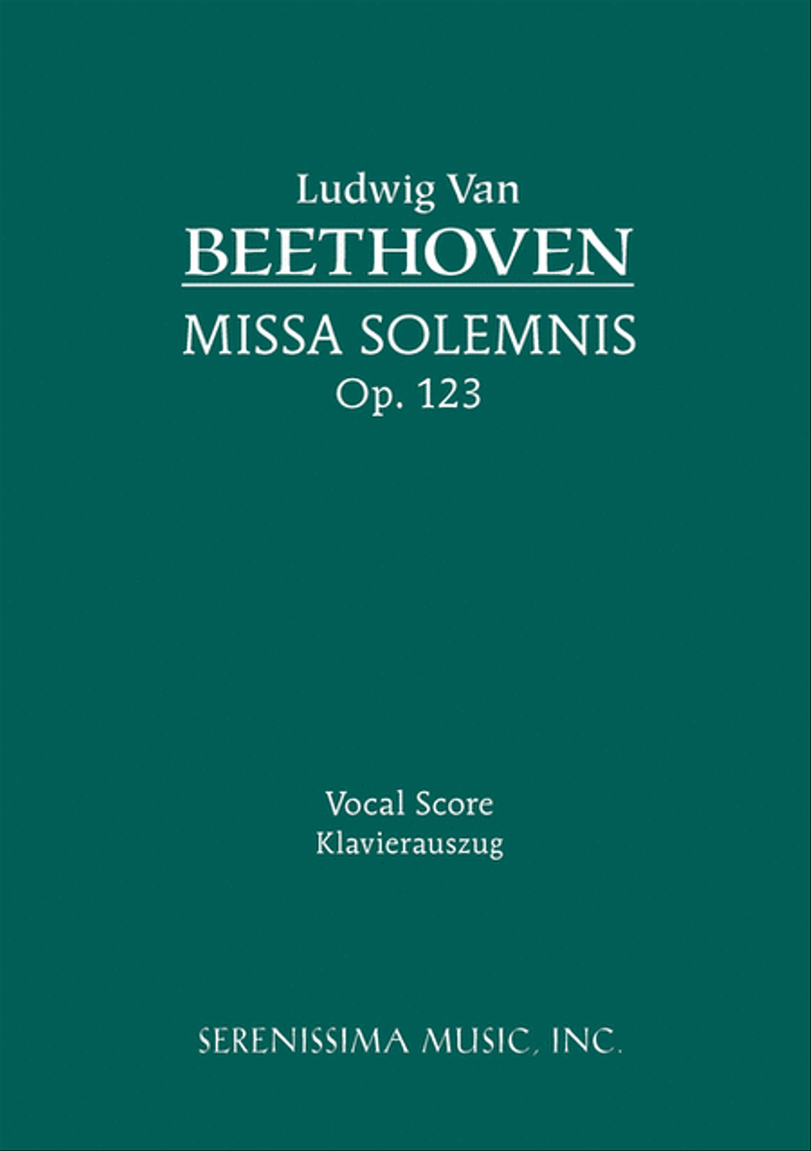 Missa Solemnis, Op.123 Choir scores gallery preview page 1