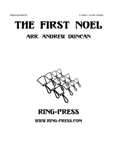 The First Noel - Beginning Handbell Quartet (4 ringers, no bell changes) image number null
