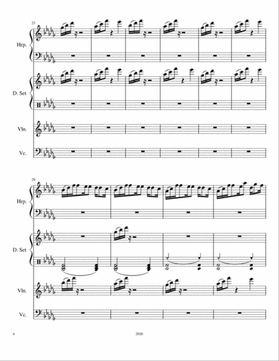 Moonlight - Beautiful Insanity (Elijah Jones/ Various Sheet Music) Percussion Ensemble scores gallery preview page 4