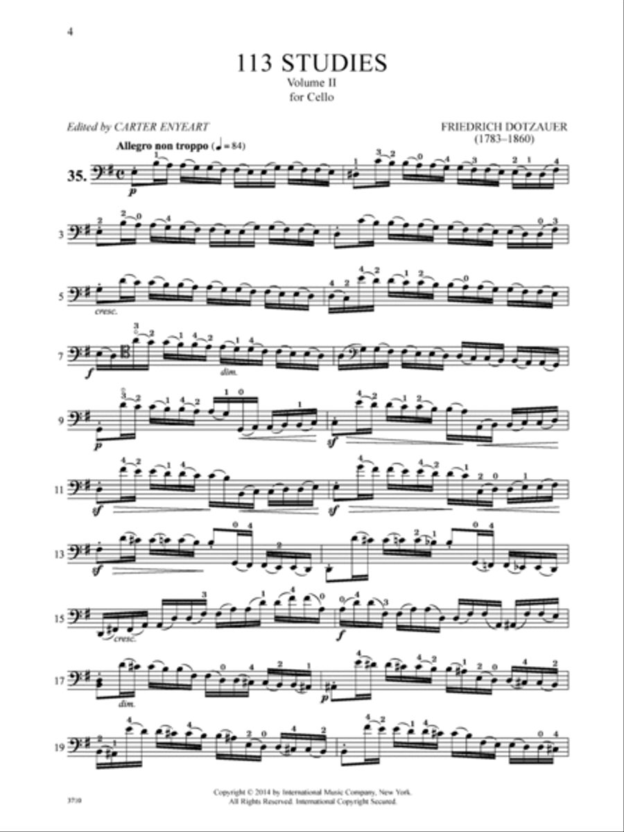113 Studies, Volume II 113 Studies, Volume II Cello Solo scores gallery preview page 2