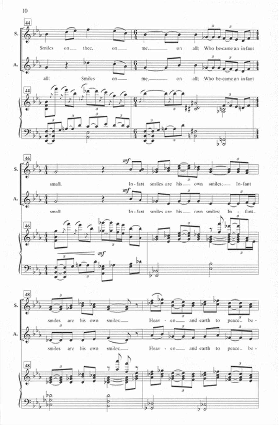 A Cradle Song A Cradle Song SA scores gallery preview page 9
