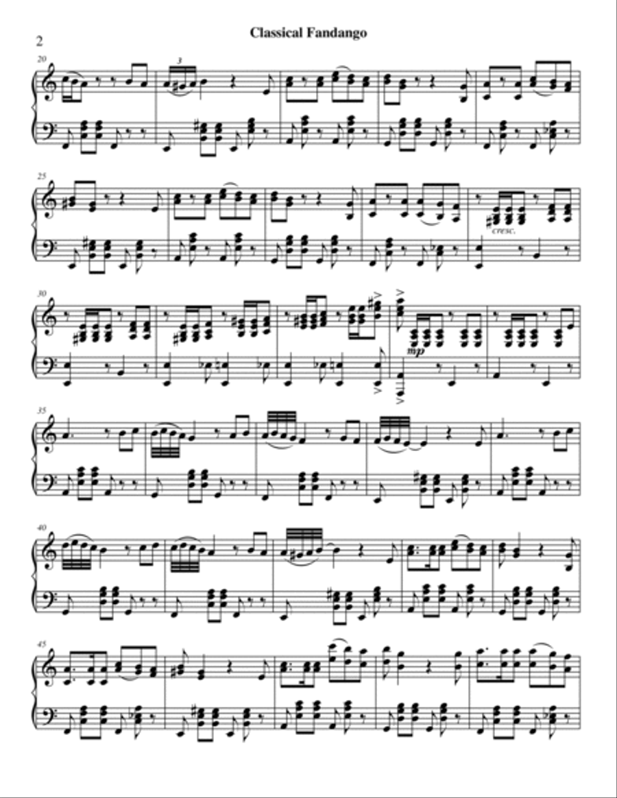 Classical Fandango - Piano Solo Piano Method scores gallery preview page 4