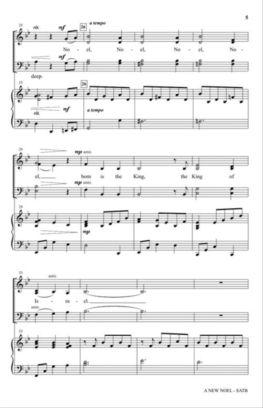 A New Noel 4-Part scores gallery preview page 5