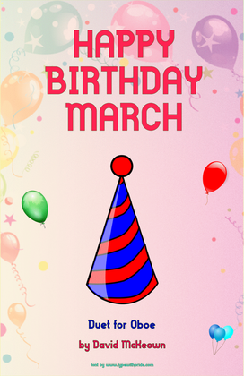 Book cover for Happy Birthday March, for Oboe Duet