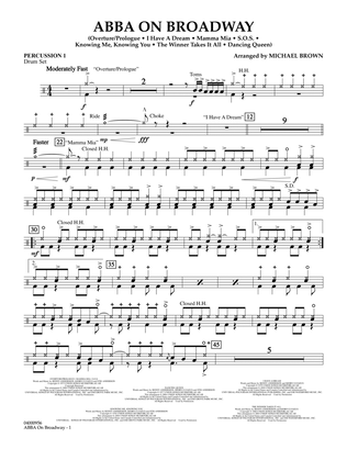 ABBA on Broadway (arr. Michael Brown) - Percussion 1