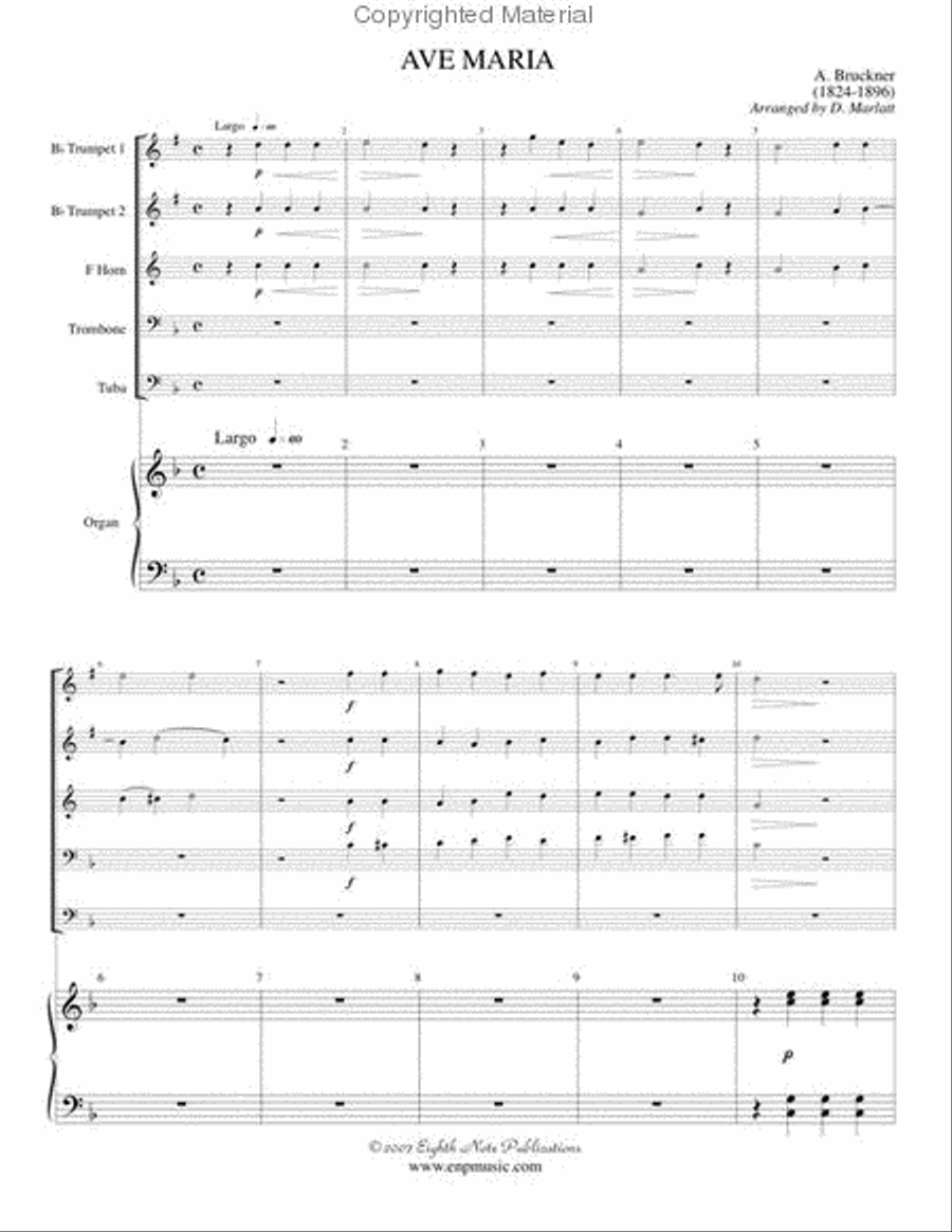Ave Maria Ave Maria Brass Ensemble scores gallery preview page 2