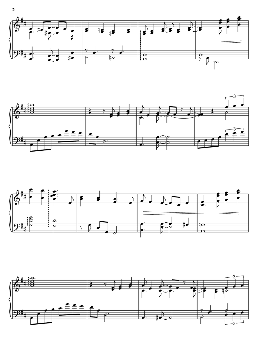 A Whole New World (from Aladdin) Piano Solo scores gallery preview page 2