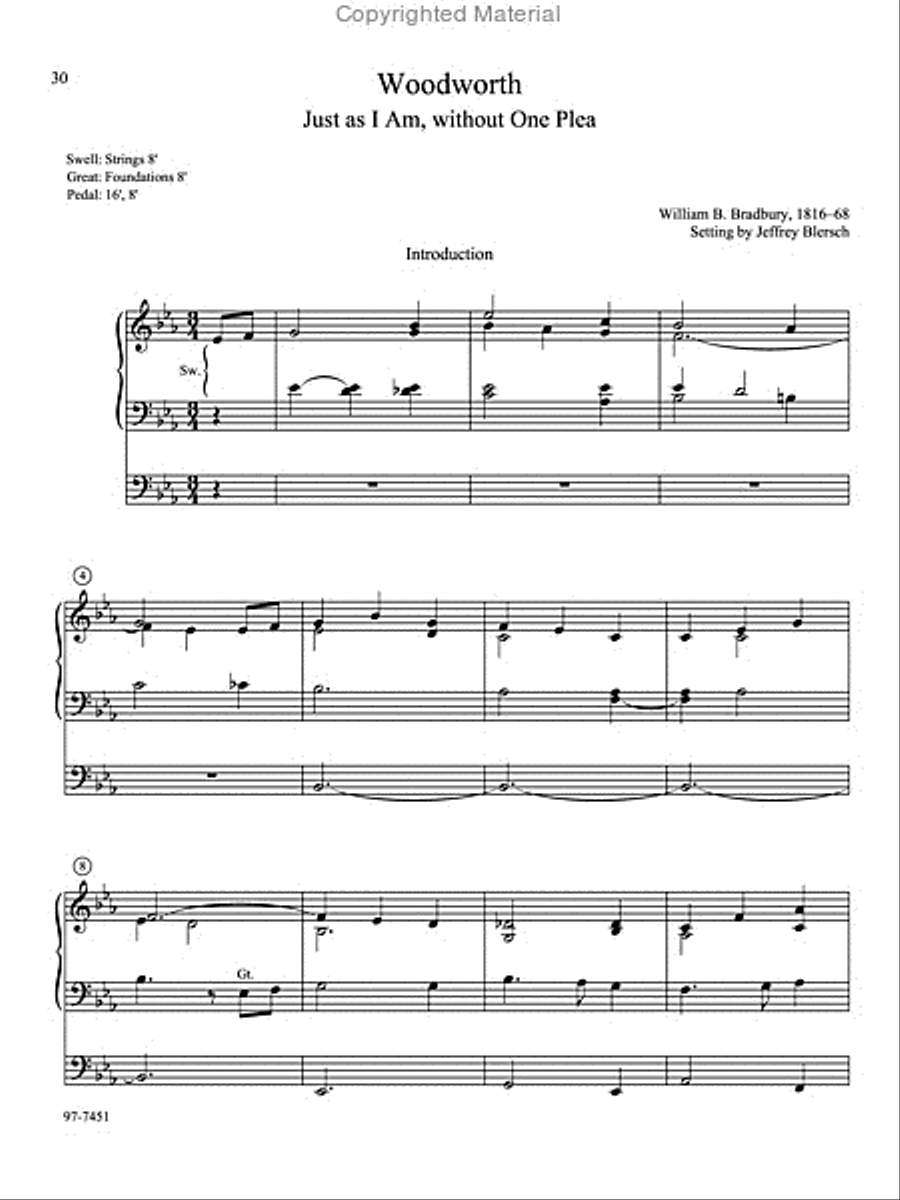 Introductions, Harmonizations, Accompaniments, Interpretations, Vol. 6 Organ scores gallery preview page 12
