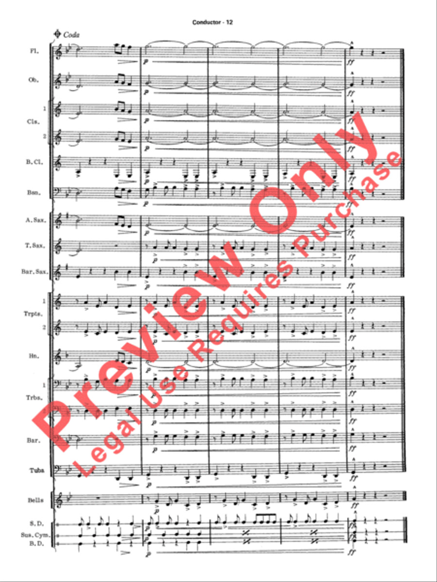 Take Five Concert Band scores gallery preview page 15