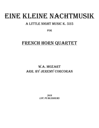 Book cover for Eine Kleine Nachtmusik for French Horn Quartet