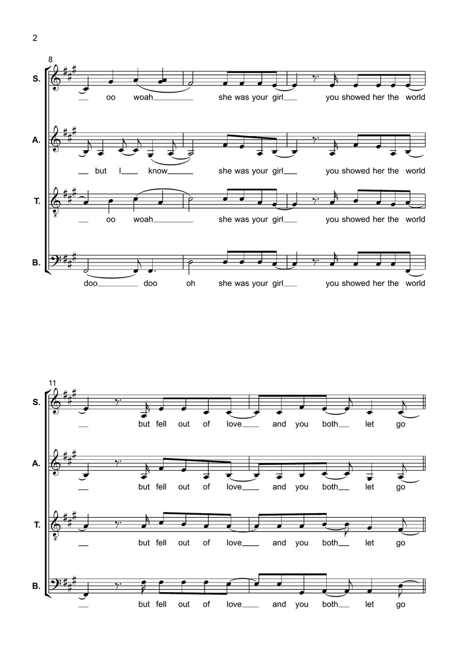 Wildflower 4-Part scores gallery preview page 2