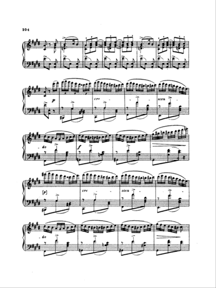 Tchaikovsky: Eighteen Piano Pieces, Op. 72; Aveu Passionne; Valse, Op. 40, No. 9, 1st Version Piano Solo scores gallery preview page 3