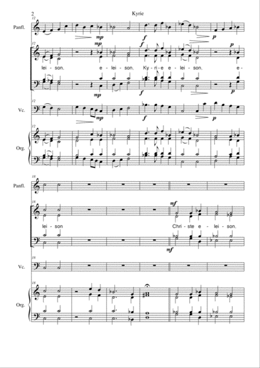 Missa in honorem Sancti Martini 4-Part scores gallery preview page 5