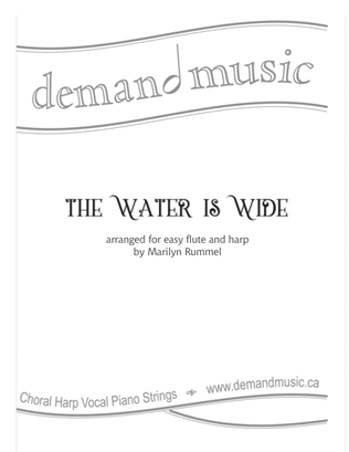The Water Is Wide - for easy flute and harp