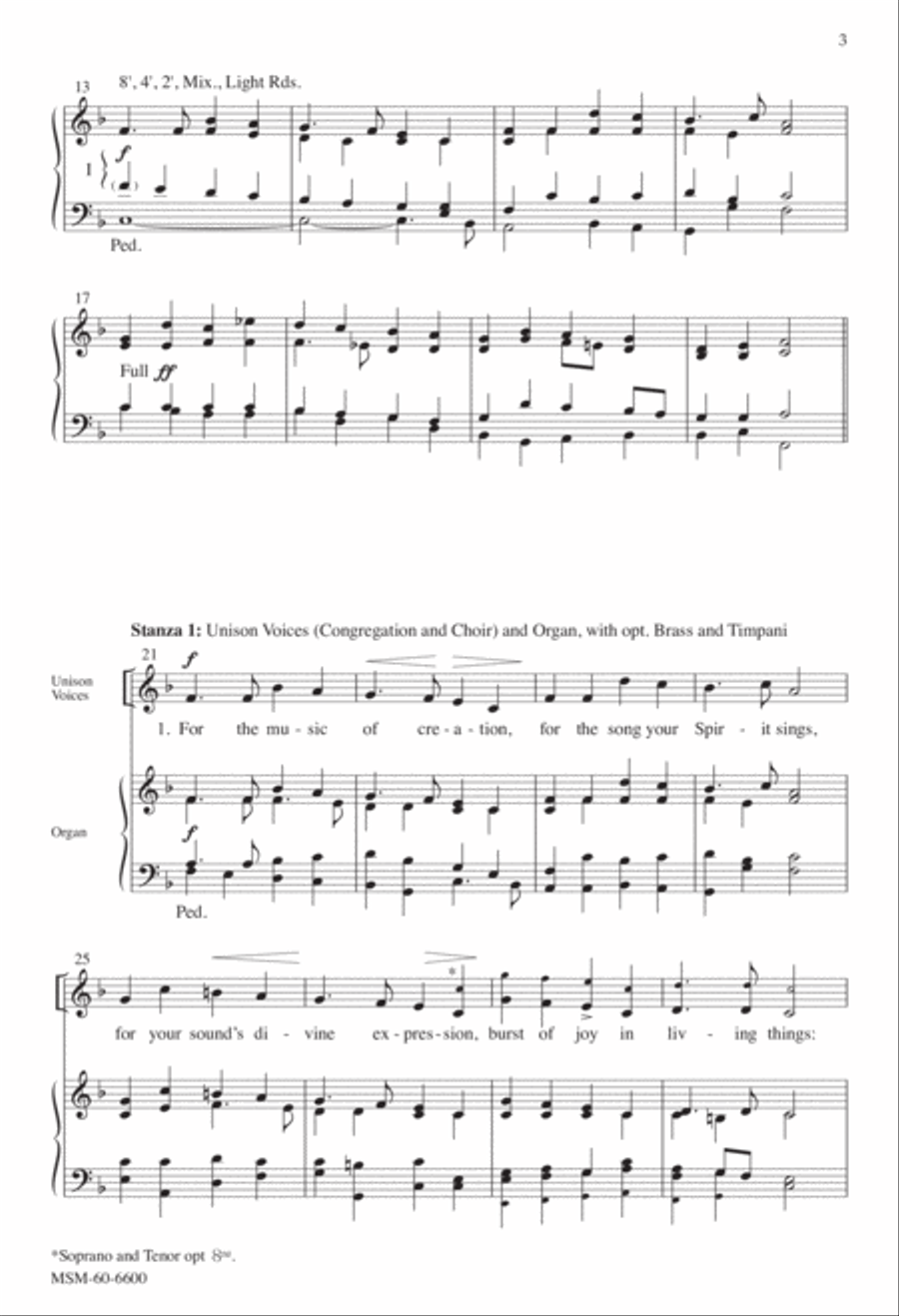 For the Music of Creation 4-Part scores gallery preview page 2