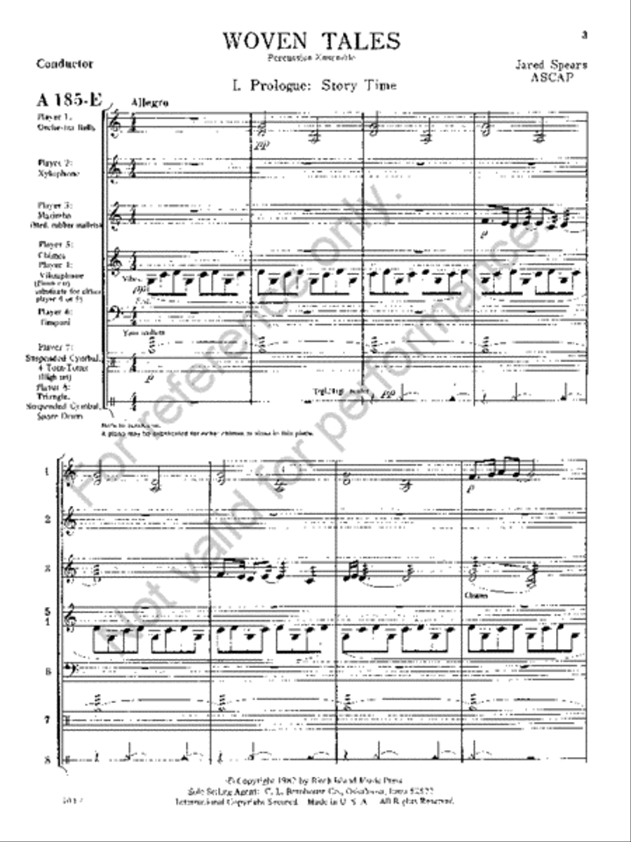 Woven Tales Woven Tales Percussion Ensemble scores gallery preview page 2
