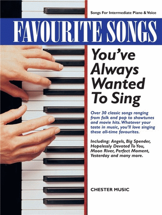 Book cover for Favourite Songs Youve A. Wanted To Sing