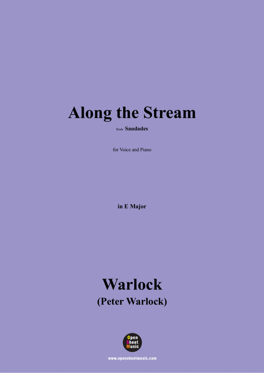 Warlock-Along the Stream,in E Major Voice scores gallery preview page 1