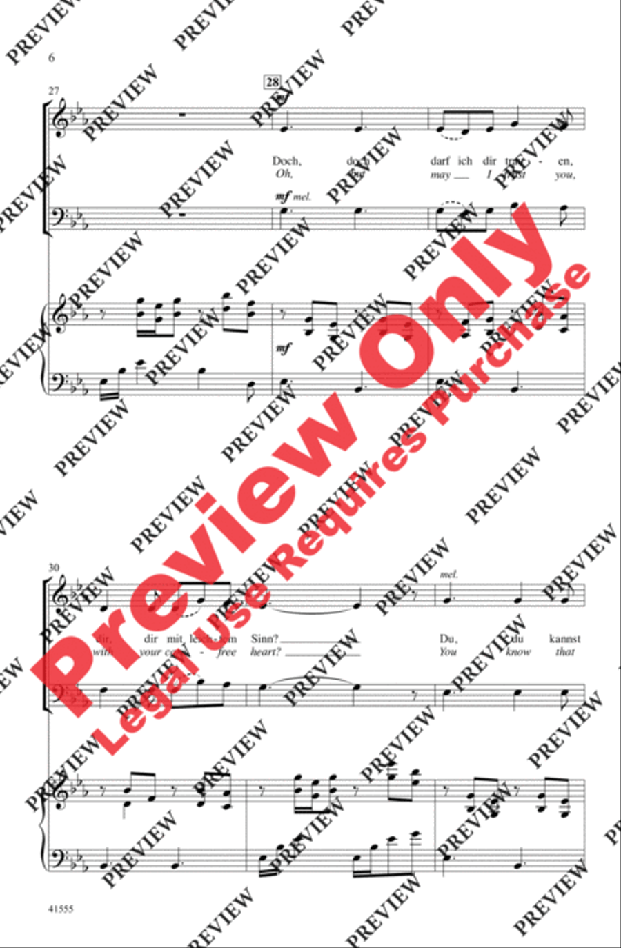 Du, Du Liegst Mir im Herzen 3-Part scores gallery preview page 6