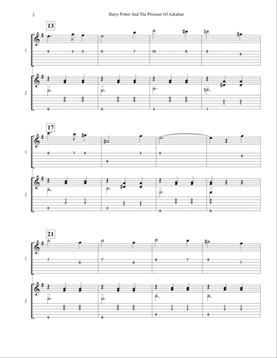 Harry Potter And The Prisoner Of Azkaban Score and Parts scores gallery preview page 2