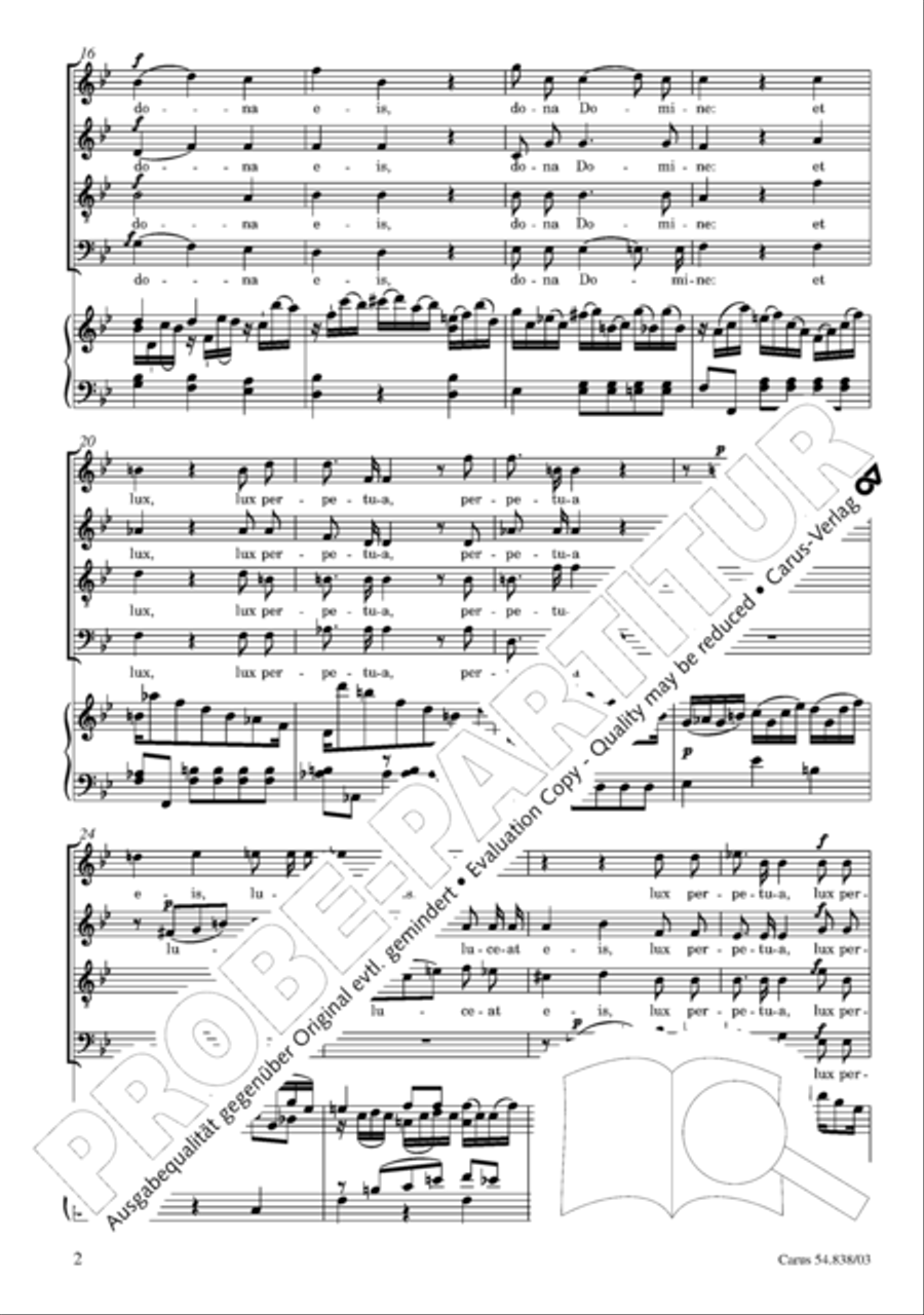 Requiem in B 4-Part scores gallery preview page 7