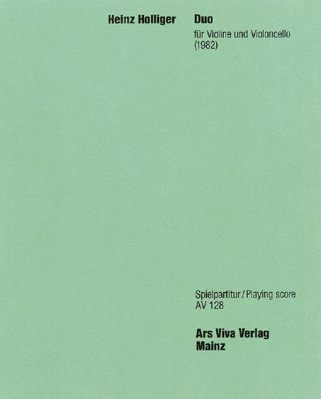 Duo Violin/cello (1982)