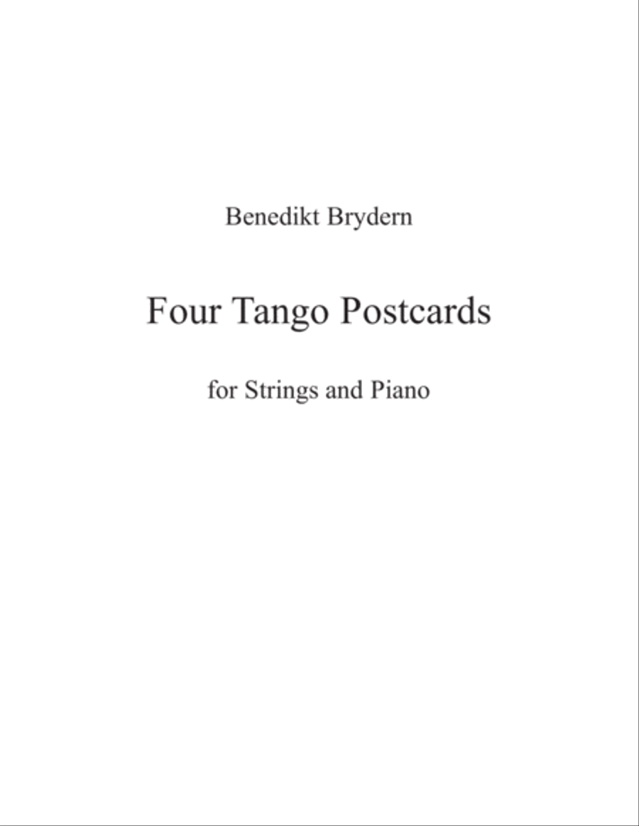 Four Tango Postcards Four Tango Postcards String Orchestra scores gallery preview page 2