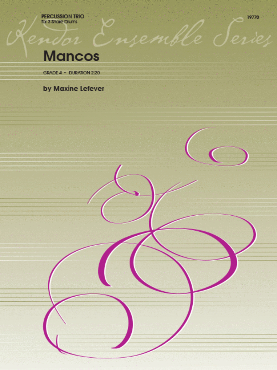 Mancos Percussion scores gallery preview page 1