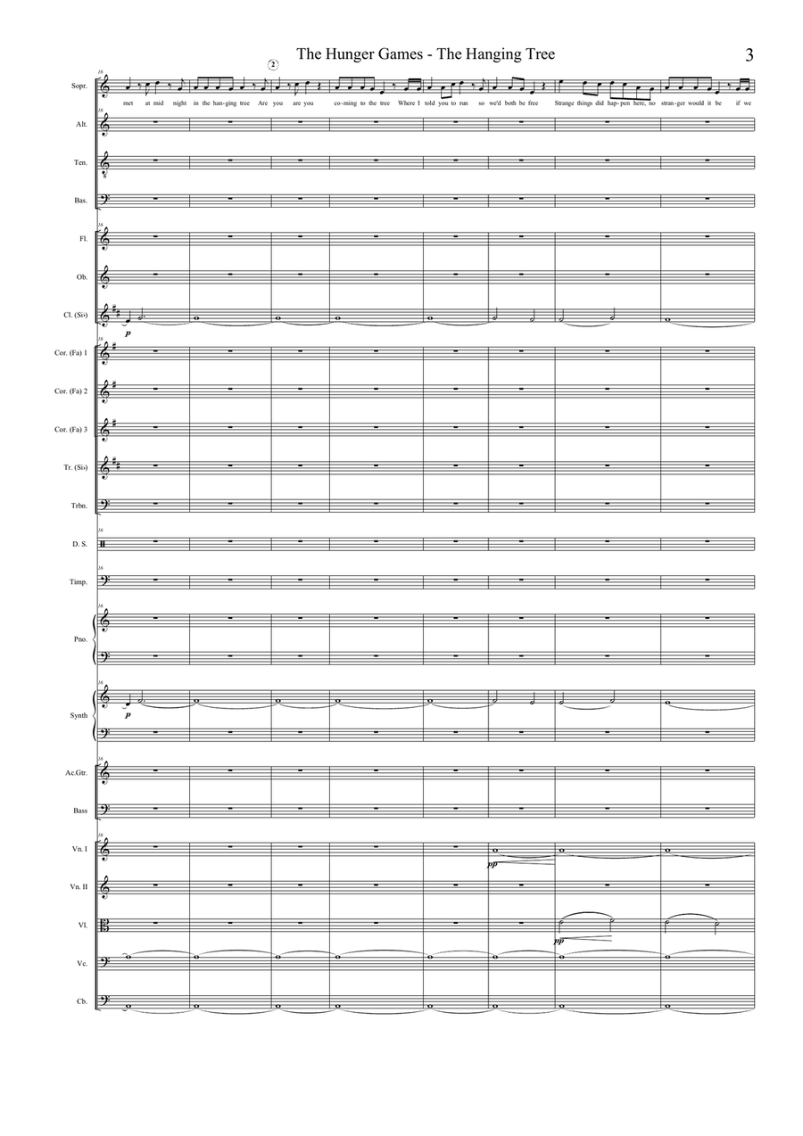The Hanging Tree Full Orchestra scores gallery preview page 3