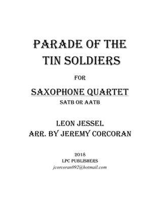 Parade of the Tin Soldiers for Saxophone Quartet (SATB or AATB)