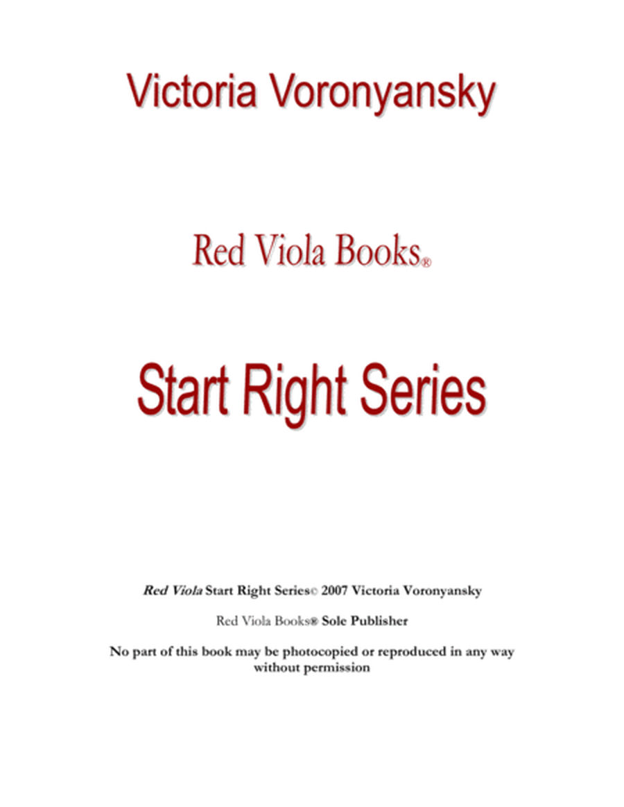Start Right: Introduction to Viola