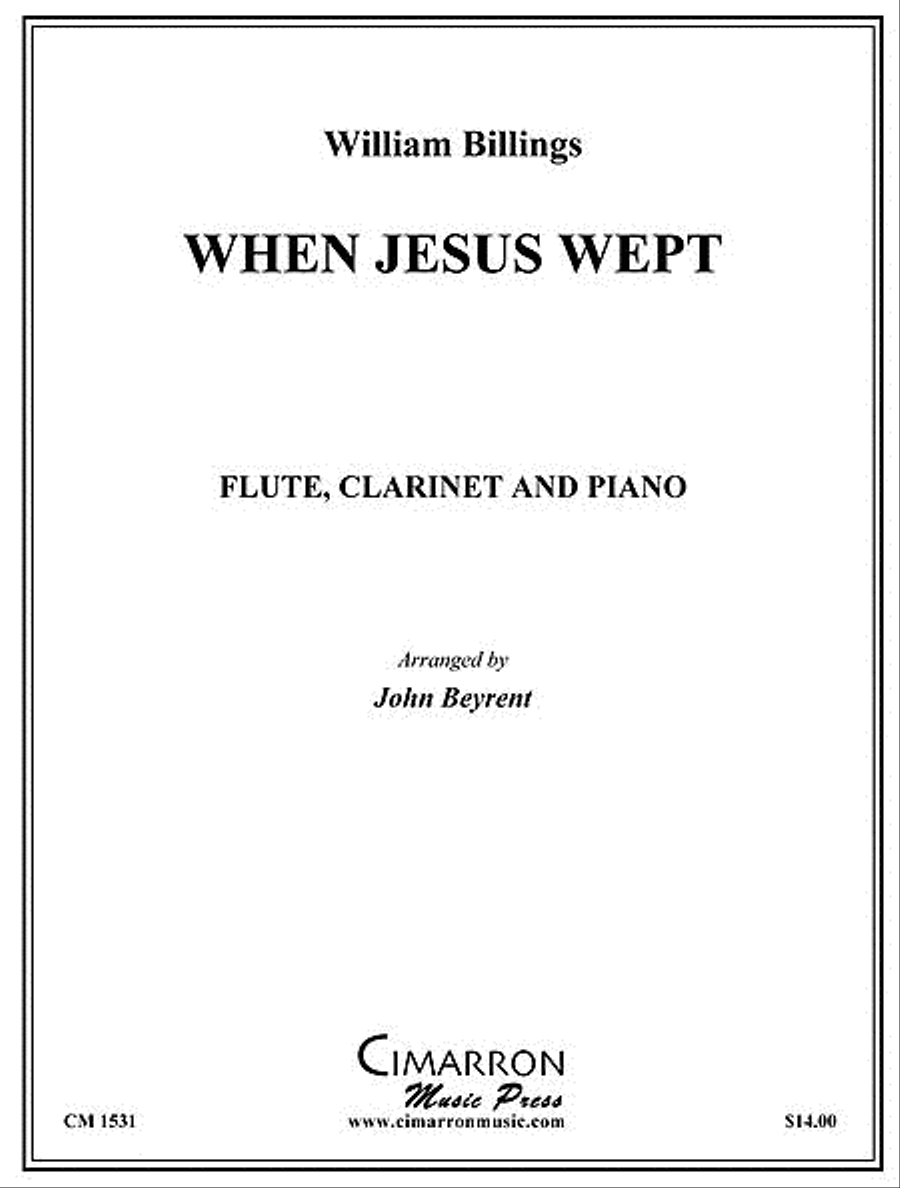 Book cover for When Jesus Wept