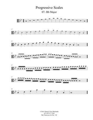Progressive Scales - Viola - Bb Major