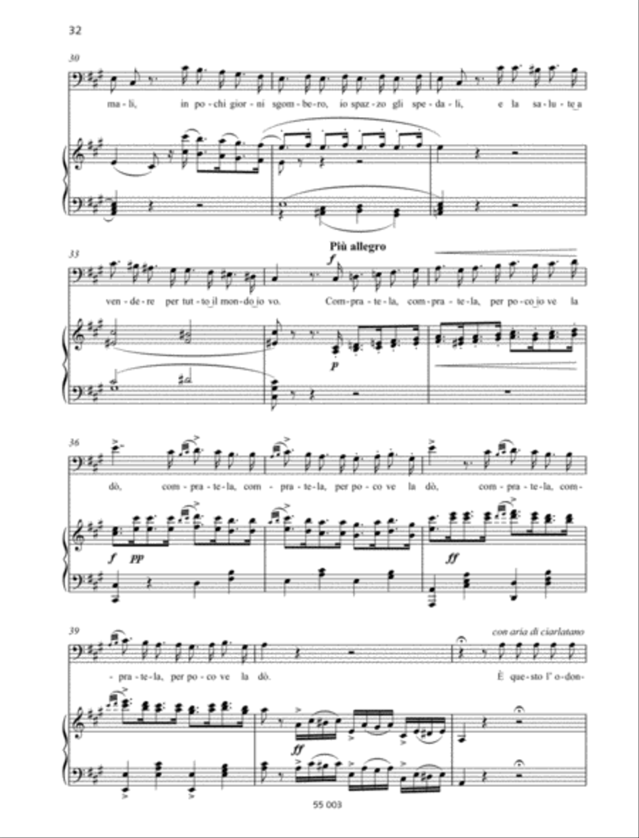 Udite, udite, o rustici Baritone Voice scores gallery preview page 3