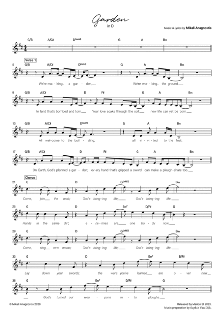 Garden Piano scores gallery preview page 2