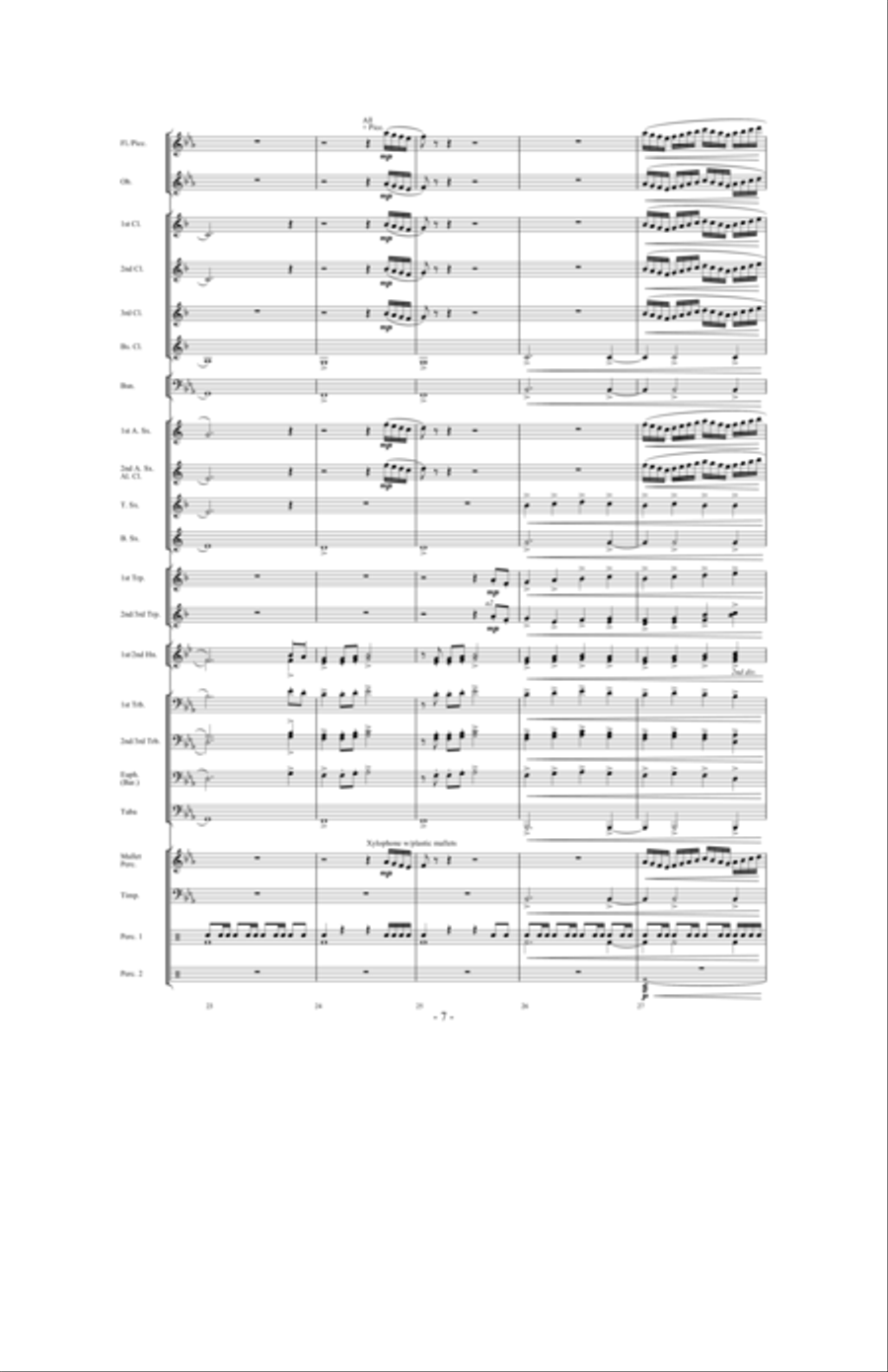 Forever Shining Concert Band scores gallery preview page 6