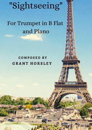 Book cover for Sightseeing -A Jazz Waltz for Trumpet and Piano