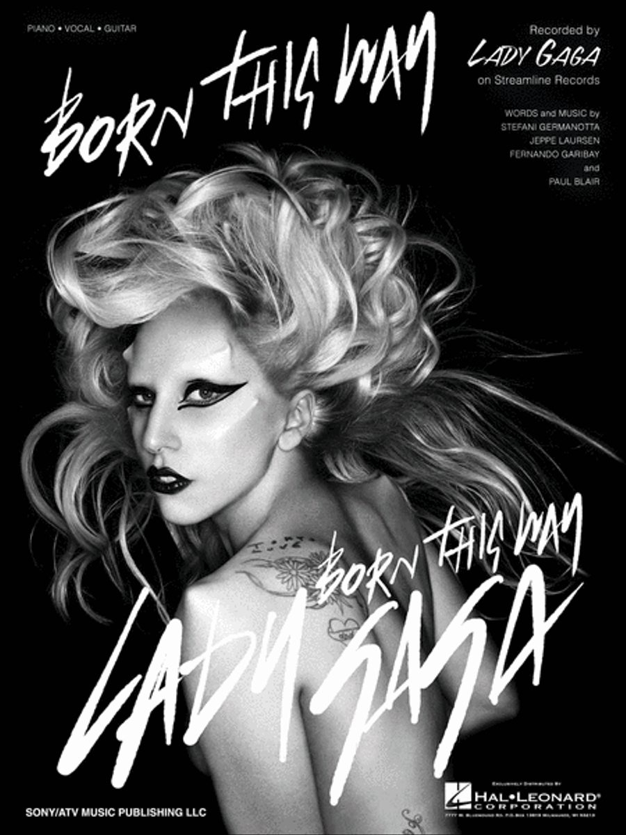 Born This Way Piano, Vocal, Guitar scores gallery preview page 1