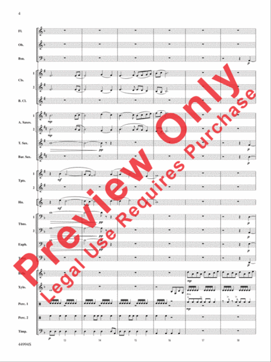 In tantum lux Concert Band scores gallery preview page 24