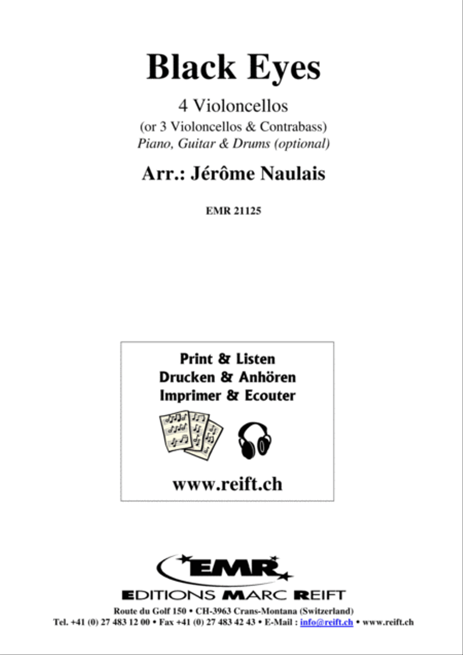 Black Eyes Cello scores gallery preview page 2